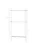 SONGMICS Kleiderständer Parson in Mattweiß - (B)123 x (H)300 x (T)33.5 cm