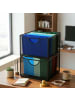 relaxdays Hängeregister Box in Schwarz - (B)39 x (H)26 x (T)34 cm