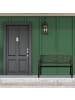 relaxdays Gartenbank in Schwarz/Bronze - (B)127,5 x (H)90 x (T)63 cm