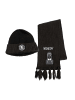 COFI 1453 Wednesday Schal Set 2-teilig, Kinder Winterset, Strickschal, in Schwarz