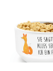 Mr. & Mrs. Panda Müslischale Einhorn Wunsch mit Spruch in Weiß