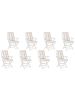 Beliani 8er-Set Auflagen MAUI PREMIUM in Beige