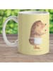 Mr. & Mrs. Panda Kindertasse Igel Wein ohne Spruch in Gelb Pastell