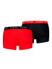 Puma Boxershort 2er Pack in Schwarz/Rot