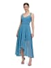 Vera Mont Abendkleid mit Volant in Shiny Bluestone
