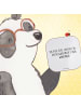 Mr. & Mrs. Panda Holz Untersetzer Spruch Designer Pixel Kunst mi... in Weiß