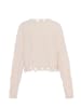 myMo Damen Strickpullover in WOLLWEISS
