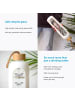 Intirilife Trinkflasche aus Glas mit Zeitmarkierung Wasser Flasche 820 - 900 ml in Weiß