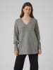 Vero Moda Strickpullover in Medium Grey Melange