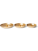 Novaliv 12x Stabkerzenhalter Deko Schale Gold 18cm Tafelkerzen Weihnachtliche in Gold