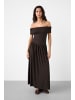 Soaked in Luxury Jerseykleid SLHanadi Feminine Form in Chocolate Torte