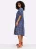 sheego Kleid in royalblau-sesam
