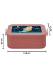 Mr. & Mrs. Panda Bento Box Wassermann Astrologie Design ohne Spruch in Rot Pastell