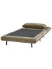 Beliani Schlafsofa SETTEN in Grün/Braun - (W) 104 x (H) 82 x (L) 90 cm
