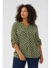 KAFFE curve Langarm-Bluse KCsida Regular fit in Grape Leaf / Chalk Dot