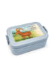 Mr. & Mrs. Panda Bento Box Sternzeichen Steinbock Design mit Spruch in Blau Pastell