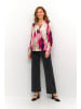 Kaffe Langarm-Bluse KAbeathe in Pink Abstract Print