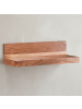KADIMA DESIGN Wandregal MUMBAI Massiv-Holz Holzregal 60 cm Landhaus-Stil in Akazie