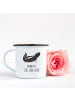 Mr. & Mrs. Panda Kaffeetasse Stinktier Yoga mit Spruch in Weiß