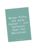Mr. & Mrs. Panda Postkarte Spruch Flötenzauber mit Spruch in Meeresbrise