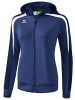 erima Liga 2.0 Trainingsjacke mit Kapuze in new navy/dark navy/weiss