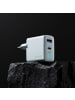 FOREVER Forever Vibe-TC45AC GaN PD QC Ladegerät 1x USB-C 1x USB 45W silber