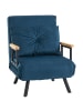 HOMCOM Schlafsofa in Blau 63L x 73B x 81H cm
