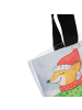 Mr. & Mrs. Panda Henkeltasche Fuchs  Schlittschuhe Design mit Sp... in Weiß