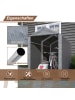 ABRIHOME Fahrradgarage in Dunkelgrau 187x100x160 cm für Garten Werkzeug