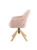 DUBI Möbel 2er-Set: Bürostuhl Mika-Amia in Rosa - (B)60 x (H)88 x  (T)65 cm