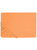 Beliani Bettlaken JANBU in Orange - (W) 140 x (H) 30 x (L) 200 cm