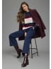 Laura Scott Strickpullover in marine-bordeaux-rosa-weiß
