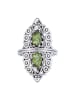 mantraroma 925er Silber - Ringe mit Peridot facettiert