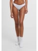 Urban Classics Urban Classics Ladies Bonded Tanga 3- Pack in white+white+white