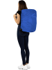 normani Rucksack mit Trolleyfunktion 37 L und Regenüberzug in Blau