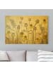 WALLART Leinwandbild Gold - Mohn und Helenium in Creme-Beige