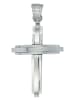 Adeliás Unisex Anhänger – Kreuz Kreuzanhänger aus Edelstahl in silber