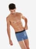 HOM Retro Pants Daniel 2 in black/navy/blue print