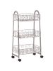 Beliani Badezimmerregal VALPARAISO in Beige/Schwarz - (W) 45 x (H) 76 x (L) 30 cm