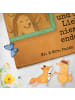 Mr. & Mrs. Panda Badehandtuch Igel Familie Design mit Spruch in Blau Pastell