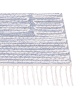 Beliani Kurzflor ANSAR in Blau/Weiß - (W) 160 x (L) 230 cm