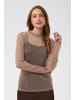 SAINT TROPEZ Bluse langarm DelilaSZ Tight fit in Pine Bark