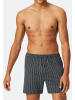 Schiesser Boxershorts Singel-Jersey in Dunkelblau / blau
