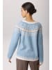 Aniston CASUAL Strickpullover in hellblaumeliert-wollweiß-hellbraun