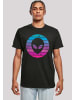 F4NT4STIC T-Shirt Alien Kopf in schwarz