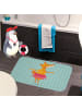 Mr. & Mrs. Panda Badeteppich Fuchs Ballerina ohne Spruch in Türkis Pastell