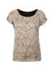 Laura Scott Shirtbluse in camelfarben-schwarz