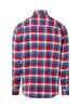 Andrew James Flanellhemd in blau rot - 0005