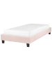 Beliani 2-tlg Einzelbett ROANNE in Rosa/Messing