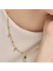 Luxenter Halskette aus 925er Sterlingsilber mehrfarbig lackiertem mit 18K Gelbgold-Finish